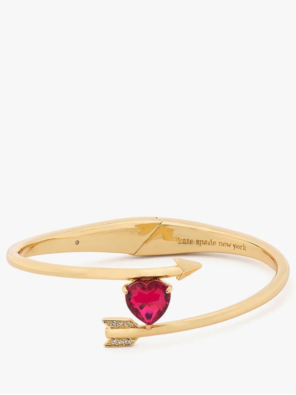 Kate Spade Lovestruck Heart and Arrow Hinged Cuff